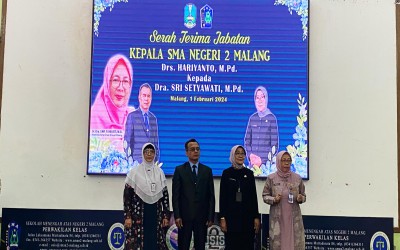 Serah Terima Jabatan Kepala SMA Negeri 2 Malang