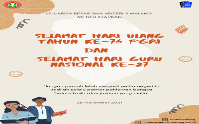 Selamat Hari Guru Nasional Ke-27